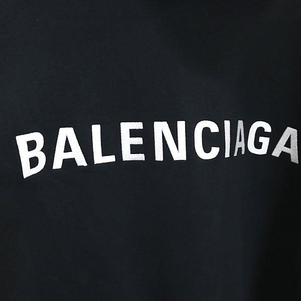 BALENCIAGA 銀座店 バレンシアガ Back Polo Hoodie フーディ パーカー メンズ size:S 黒 103216の画像