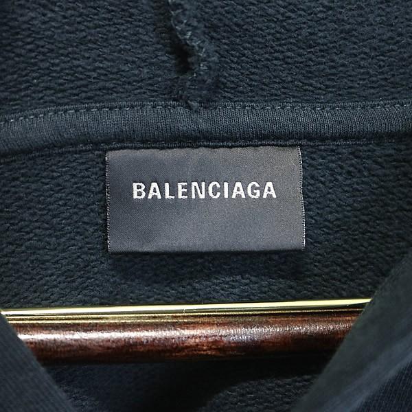 BALENCIAGA 銀座店 バレンシアガ Back Polo Hoodie フーディ パーカー メンズ size:S 黒 103216の画像