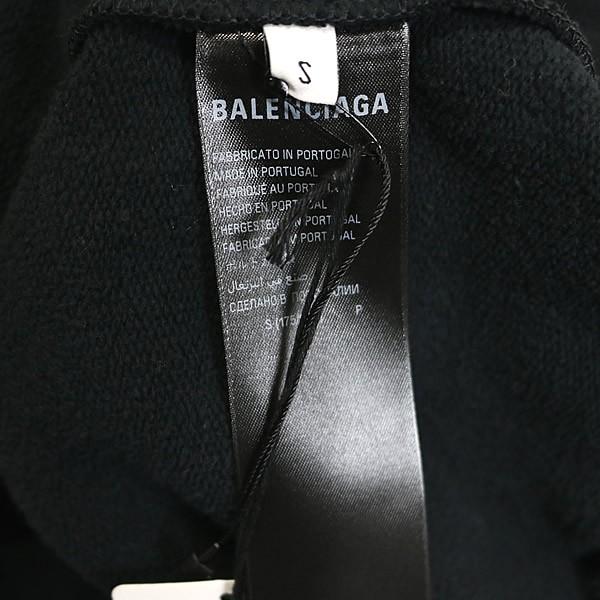 BALENCIAGA 銀座店 バレンシアガ Back Polo Hoodie フーディ パーカー メンズ size:S 黒 103216の画像