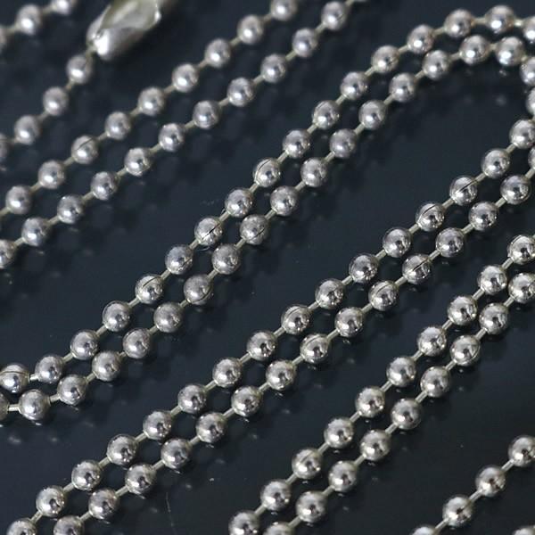 クロムハーツシルバー ボールチェーン ネックレス 76cm CHROME HEARTS