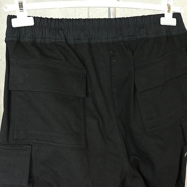 RICK OWENS 銀座店 リックオウエンス 新品 マストドン カーゴパンツ メンズ size:52 黒 103334の画像