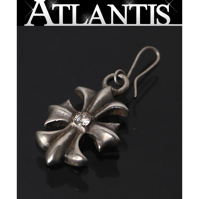 Gaboratory ガボラトリー Spar CZ Diamond on 1/8 Gothic Cross Pierce ピアス メンズ シルバー SV925 103451 | 