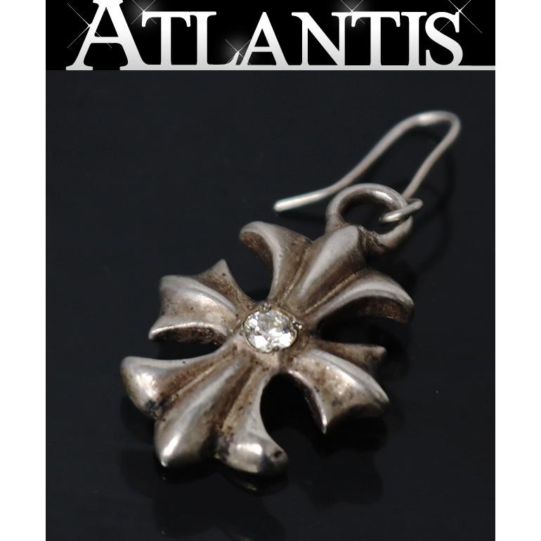 Gaboratory ガボラトリー Spar CZ Diamond on 1/8 Gothic Cross Pierce ピアス メンズ シルバー SV925 103452 | 