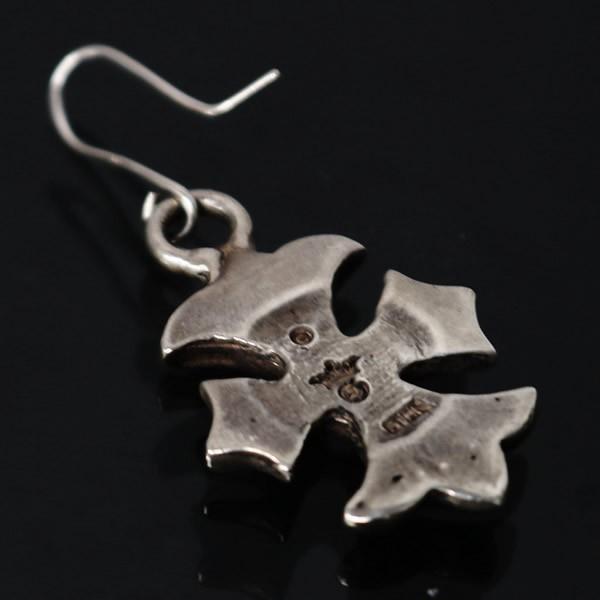 Gaboratory ガボラトリー Spar CZ Diamond on 1/8 Gothic Cross Pierce ピアス メンズ シルバー SV925 103452 |  | 01