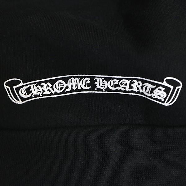 CHROME HEARTS 銀座店 クロムハーツ オールドイングリッシュ スクロールラベル プルオーバーパーカー メンズ size:M 黒 103461 CHROME HEARTS 銀座店 クロムハーツ オールドイングリッシュ