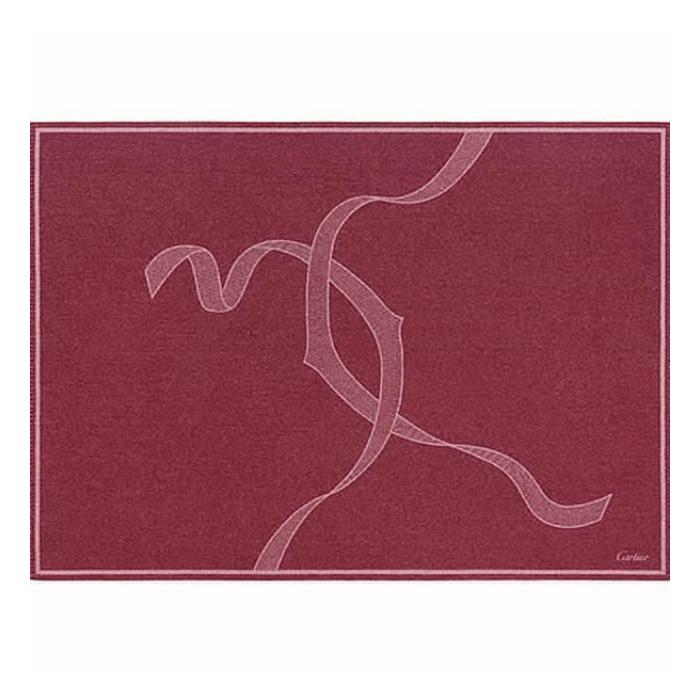 カルティエ　大判ストール　ハッピーバースデー　シルクウール　ロゴ総柄　イタリア製 カルティエ 大判ストール ハッピーバースデー シルクウール ロゴ総柄