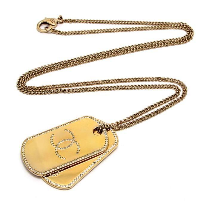 広尾店】 シャネル CHANEL ココマーク ロゴドッグタグ ロング 