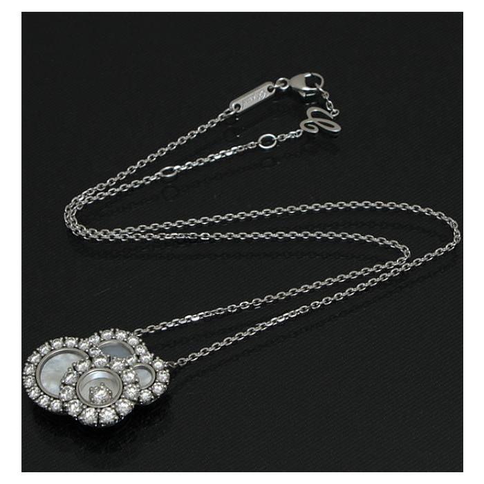 広尾店】 ショパール Chopard ハッピードリームダイヤネックレス WG G 