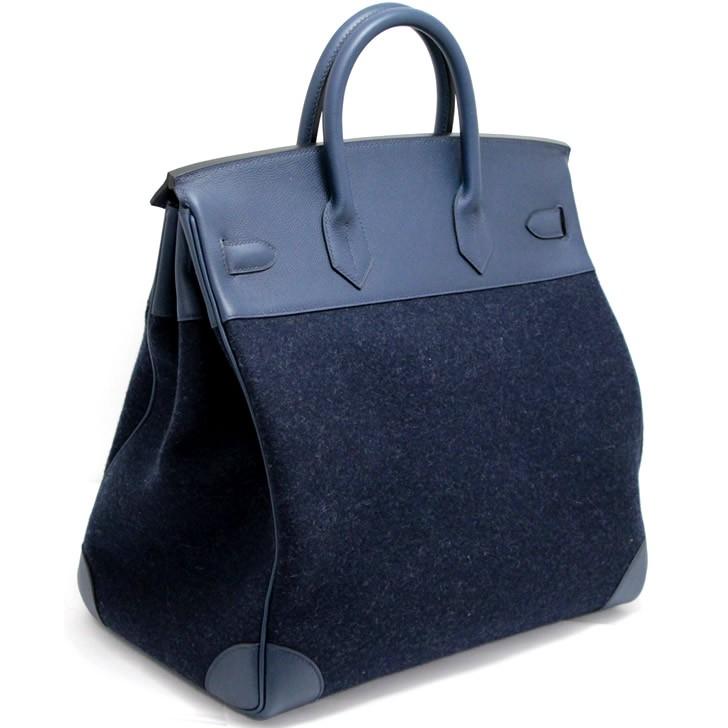 広尾店】 美品 エルメス HERMES オータクロア40 ハンドバッグ フェルト