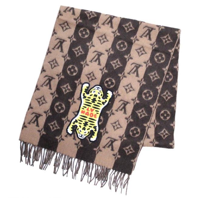 広尾店】 ルイヴィトン LOUIS VUITTON マフラー エシャルプ LVMADE
