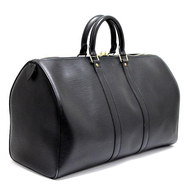 キーポル45 黒×銀 Louis Vuitton エピ ボストンバッグ ブラック 広尾店】ルイヴィトン LOUIS VUITTON キーポル45 エピ ボストンバッグ