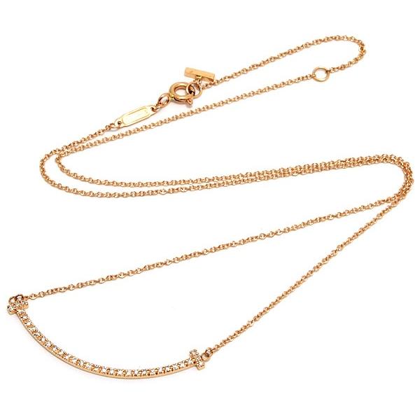 広尾店】美品 ティファニー TIFFANY & Co. Tスマイルネックレス  