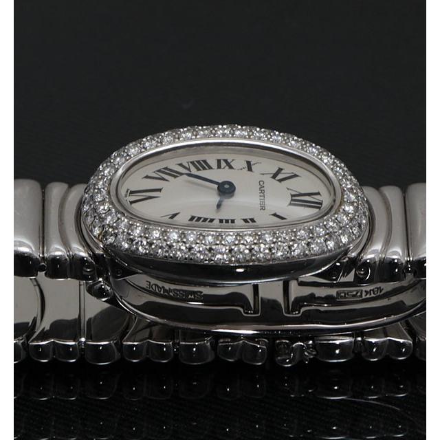 広尾店】カルティエ Cartier ミニベニュワール K18WG 2重ダイヤベゼル