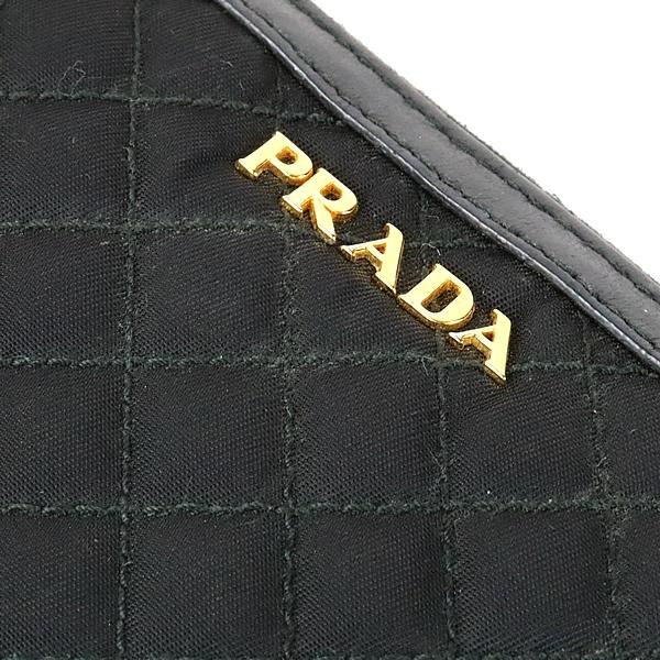 広尾店】プラダ PRADA ラウンドファスナー 長財布 ブラック