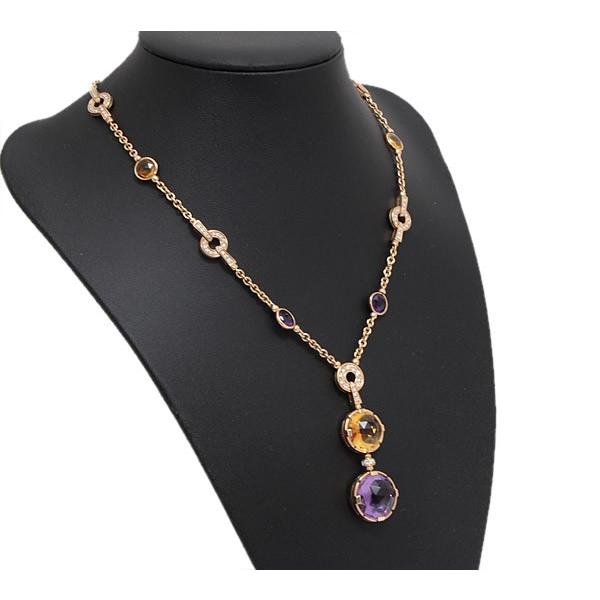 広尾店】ブルガリ BVLGARI パレンテシ カクテル ドロップネックレス