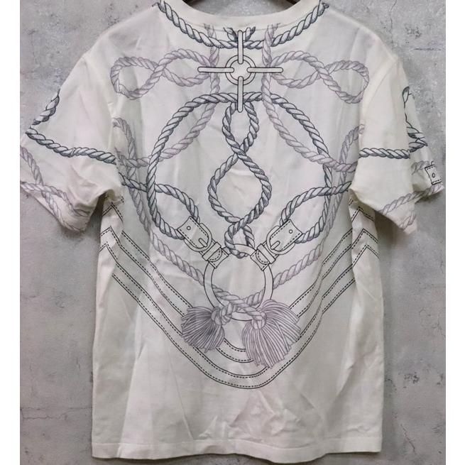 HERMES】ロープ柄Tシャツ36