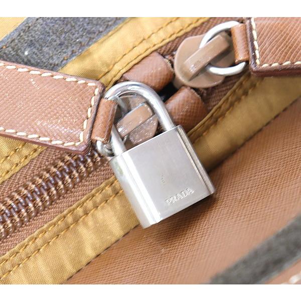 広尾店】プラダ PRADA ナイロン 2WAYボストンバッグ V70 ブラウン