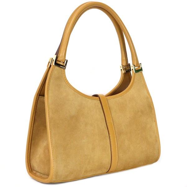 広尾店】グッチ GUCCI ジャッキー ハンドバッグ スエード キャメル