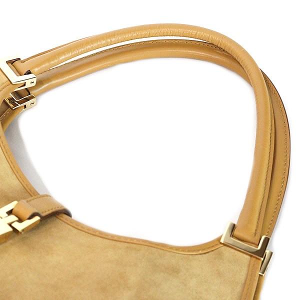 広尾店】グッチ GUCCI ジャッキー ハンドバッグ スエード キャメル