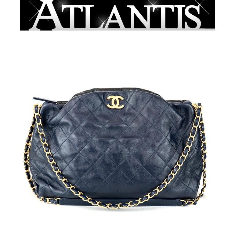 広尾店】 美品 シャネル CHANEL マトラッセ チェーンショルダーバッグ 