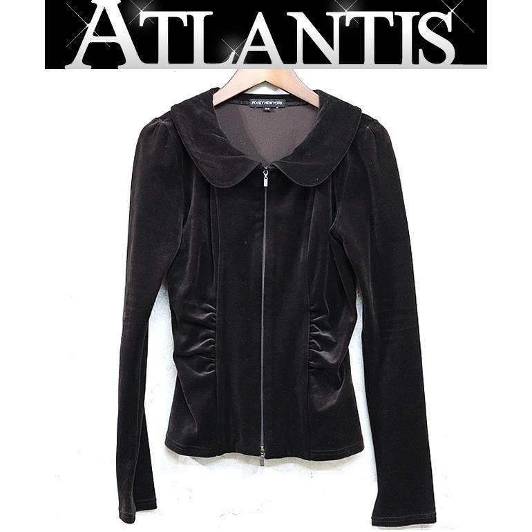 フォクシーニューヨーク　FOXEY NEW YORK　ジップアップ　ジャケット フォクシーニューヨーク collection 36651 ジャケット 38 ブラック