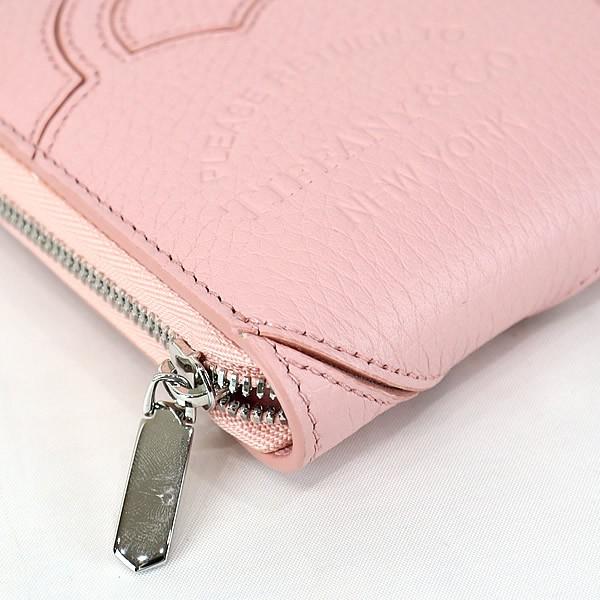 【広尾店】 美品 ティファニー TIFFANY&amp;Co. リターントゥ ファスナー付き長財布 日本限定 ピンク 【14438】 広尾店】 美品 ティファニー TIFFANY&Co. リターントゥ ファスナー付き