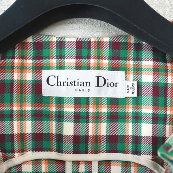 広尾店】 美品 クリスチャンディオール Christian Dior チェック 広尾店】 美品 クリスチャンディオール Christian Dior チェック