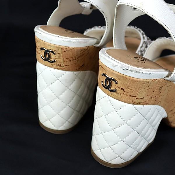 広尾店】 シャネル CHANEL マトラッセ ウエッジソールサンダル G34712  