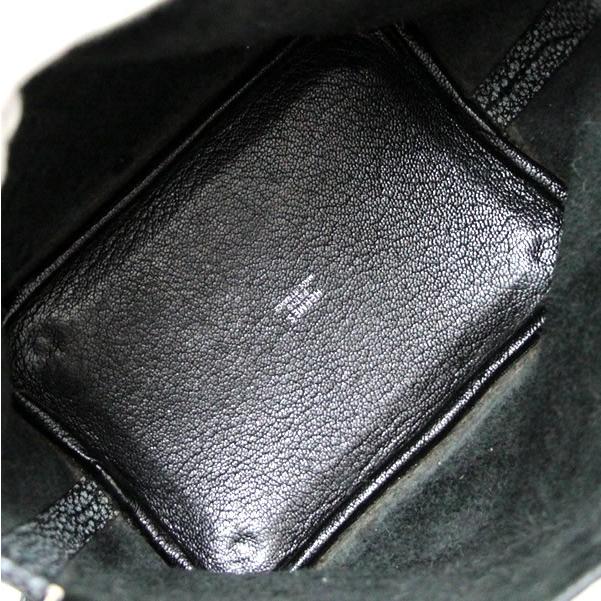 広尾店】 エルメス HERMES ピコタンPM ハンドバッグ 黒 広尾店】 エルメス HERMES ピコタンPM ハンドバッグ 黒