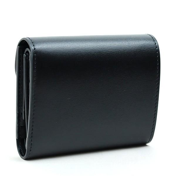 【広尾店】 未使用 セリーヌ CELINE トリオンフ 三つ折りコンパクトウォレット カーフレザー シルバー金具 【14600】 広尾店】 未使用 セリーヌ CELINE トリオンフ 三つ折りコンパクト