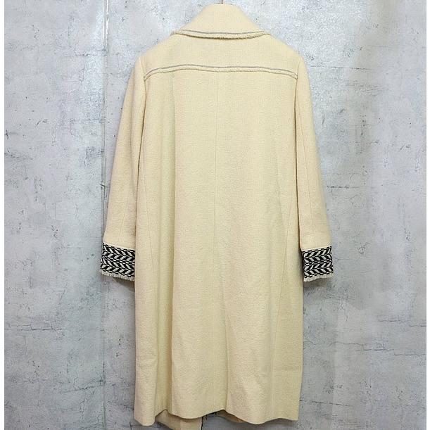 広尾店】 シャネル CHANEL ガウンコート ライトベージュ クリーム系  