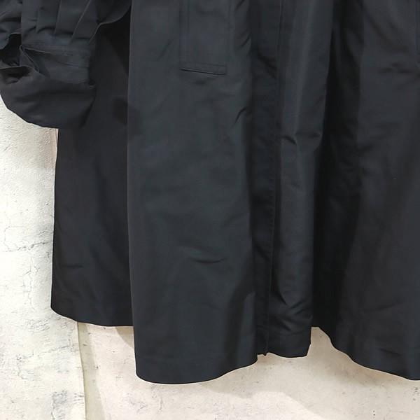 広尾店】未使用 エルメス HERMES ロングコート バルーンスリーブ 黒  
