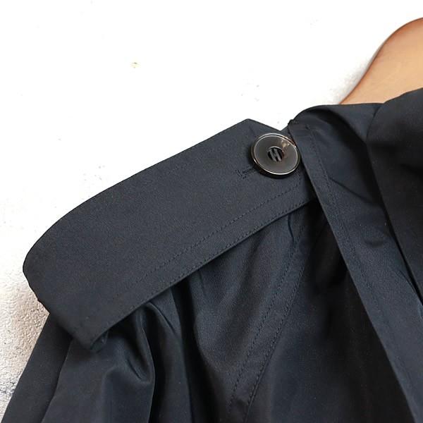 広尾店】未使用 エルメス HERMES ロングコート バルーンスリーブ 黒  