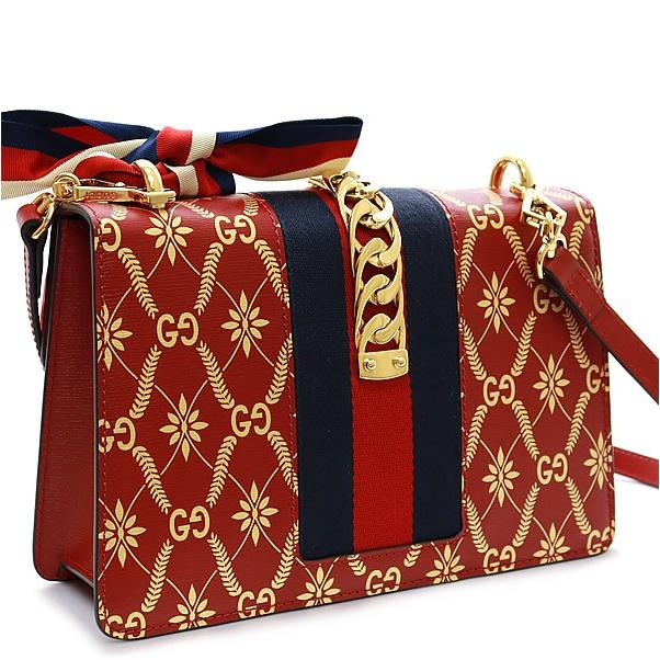 広尾店】美品 グッチ GUCCI シルヴィ ショルダーバッグ 524405 GG柄 