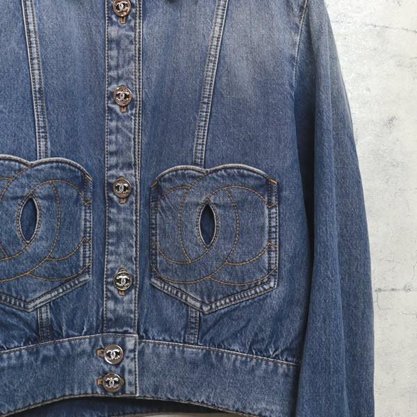 【広尾店】未使用 シャネル CHANEL 新作24SS ウォッシュデニムジャケット size36 【14698】 |  | 04
