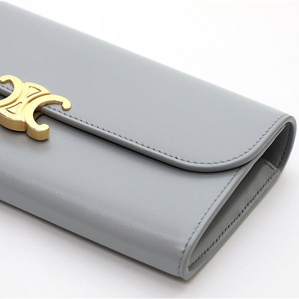 広尾店】美品 セリーヌ CELINE トリオンフ 二つ折り長財布 