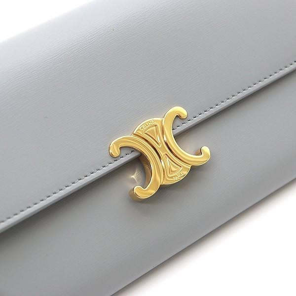 広尾店】美品 セリーヌ CELINE トリオンフ 二つ折り長財布 