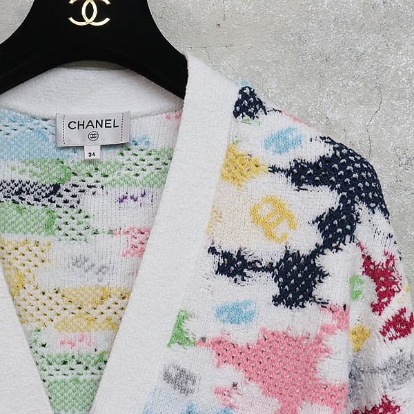 広尾店】 未使用 シャネル CHANEL 24SS マルチカラー カーディガン 