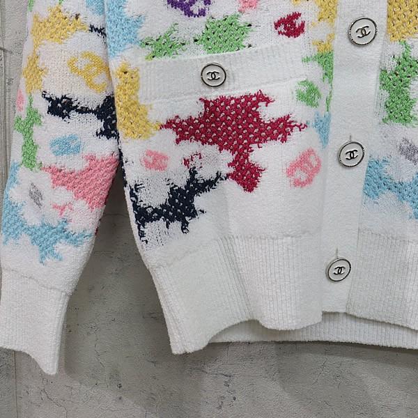 広尾店】 未使用 シャネル CHANEL 24SS マルチカラー カーディガン 