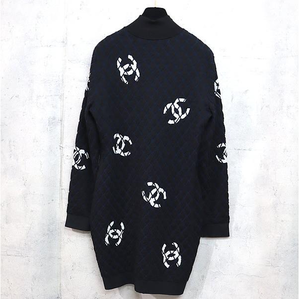 広尾店】 シャネル CHANEL ジップアップ ワンピース MG765 size42