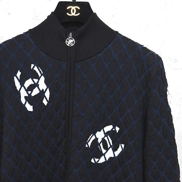 広尾店】 シャネル CHANEL ジップアップ ワンピース MG765 size42