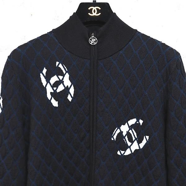 広尾店】 シャネル CHANEL ジップアップ ワンピース MG765 size42