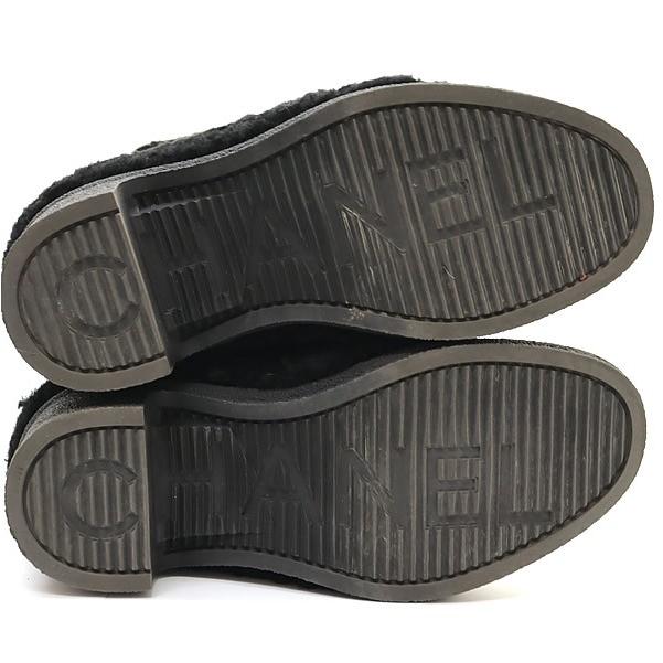 広尾店】美品 シャネル CHANEL バイカラー ムートンブーツ G34080