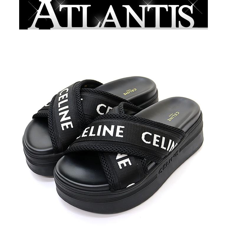 広尾店】美品 セリーヌ CELINE ブロックスライドサンダル size38 広尾店】美品 セリーヌ CELINE ブロックスライドサンダル size38