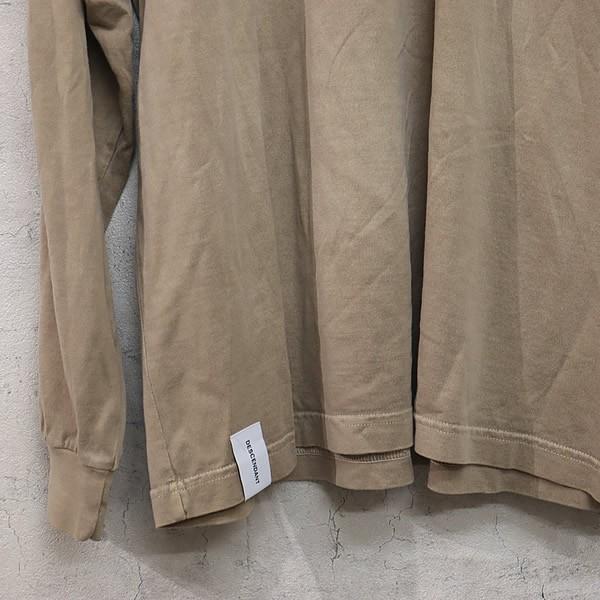 広尾店】ディセンダント DESCENDANT ロンT 長袖シャツ カーキ コットン