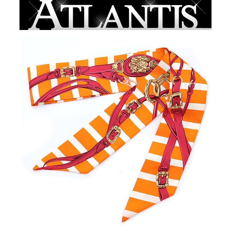 エルメス ツイリー BRIDES DE GALA 式典用馬勒 オレンジ 広尾店】エルメス HERMES ツイリー BRIDES de GALA 式典用馬勒