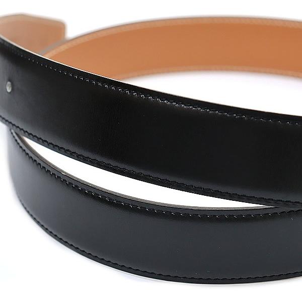 広尾店】エルメス HERMES コンスタンス Hベルト 黒 レザー G金具 □K 