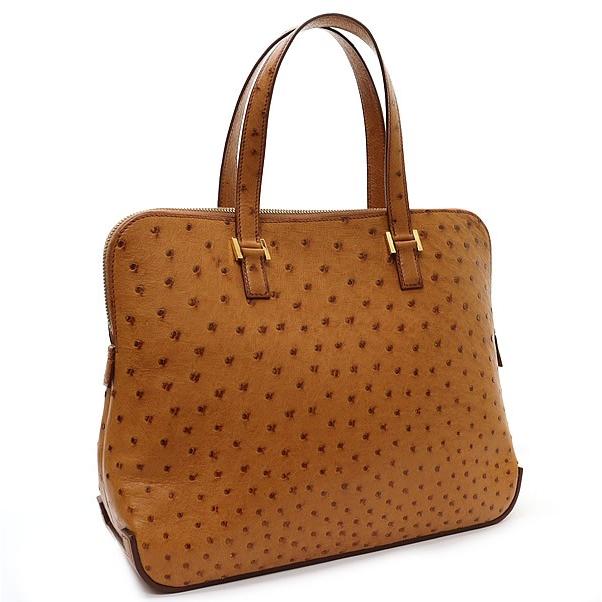 広尾店】エルメス HERMES エスカパーダ ハンドバッグ オーストリッチ 