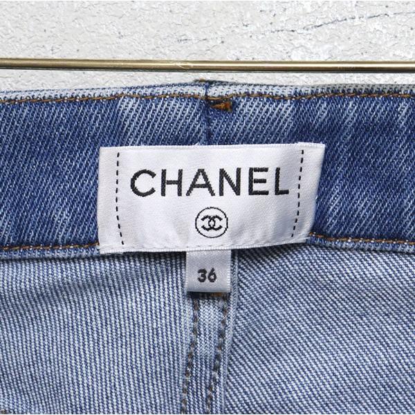 広尾店】 極美品 シャネル CHANEL デニム パンツ ココボタン 広尾店】 極美品 シャネル CHANEL デニム パンツ ココボタン