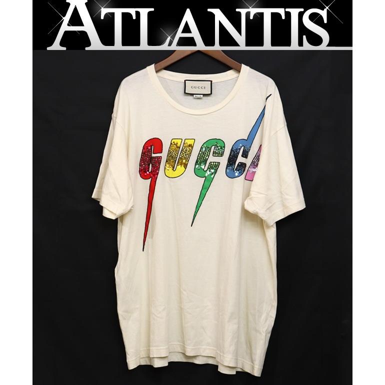 GUCCI ティシャツ　レディース　メンズ　スパンコール　マルチカラー GUCCI ティシャツレディースメンズスパンコールマルチカラー